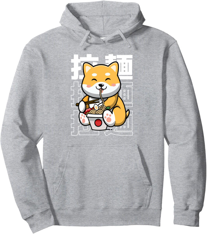 Ramen Dog Kawaii Harajuku Cute Shiba Ramen Nudeln Japanisch Pullover Hoodie