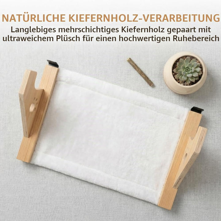 Heizungsliege Hängende Katzenhängematte, Katzen Fensterliege mit Montagezubehör Balkon Katzenbett We
