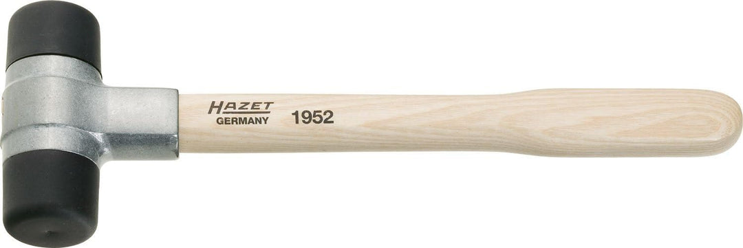 HAZET Kunststoff- Hammer 1952-50 I Hammer-Kopf- 50 mm I Mit auswechselbaren Desmopan-Köpfen und robu