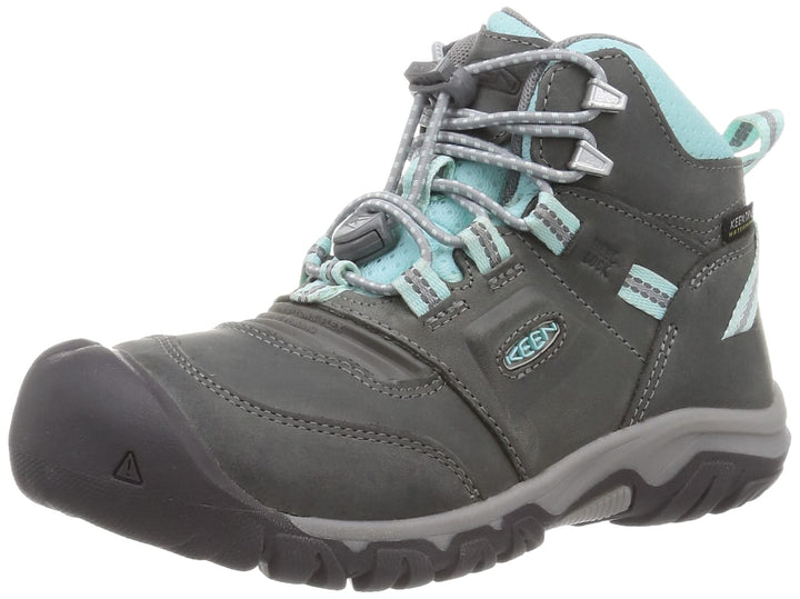 KEEN Unisex-Kinder Ridge Flex Mid wasserdichte Wanderstiefel 29 EU Grey Blue Tint, 29 EU Grey Blue T
