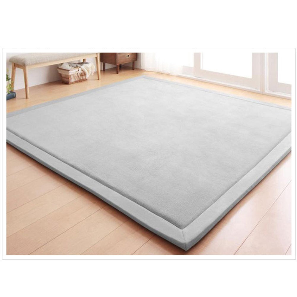Loartee korallen Samtmatte, Teppich, als Krabbeldecke fürs Kind, Yogamatte und Übungsauflage geeigne