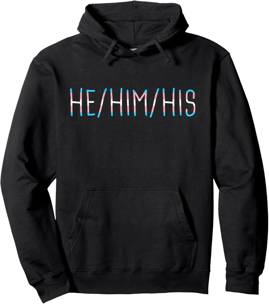 He Him His Transgender Pronouns Trans Flag FTM Pride Geschenke Pullover Hoodie