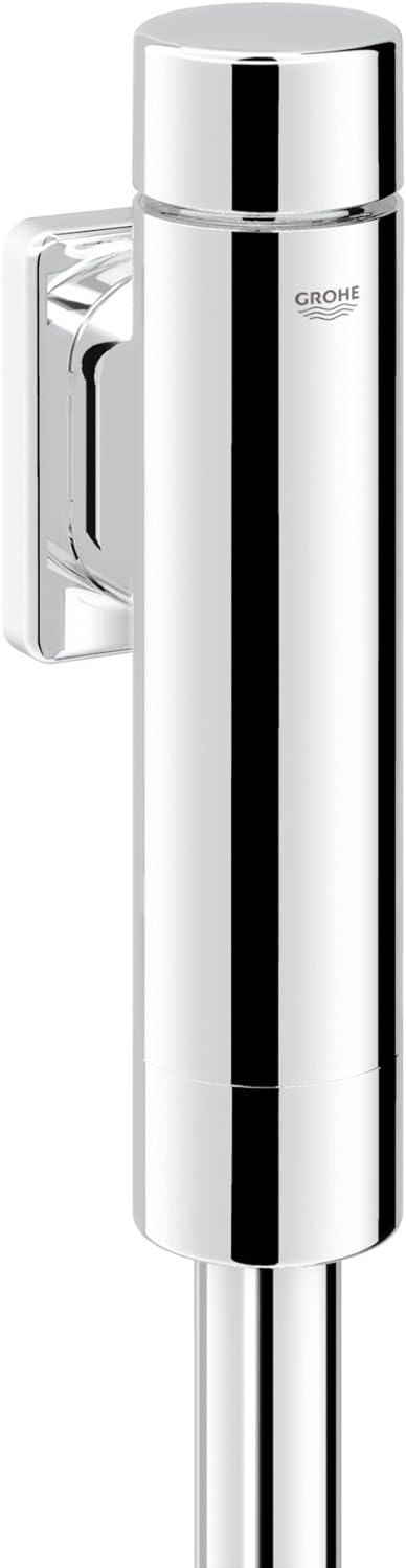 GROHE Rondo A.S. Druckspüler für WC mit integrierter Vorabsperrung 37349000, Silber