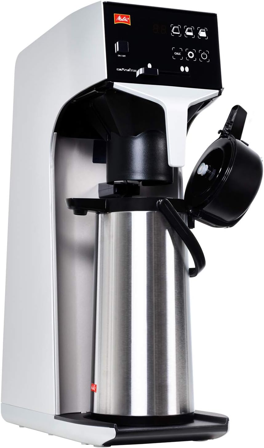 Melitta Pump-Isolierkanne, 2,2 l, ca. 18 Tassen, Edelstahlkolben, Edelstahl, Silber/Schwarz 2,2 l Ed
