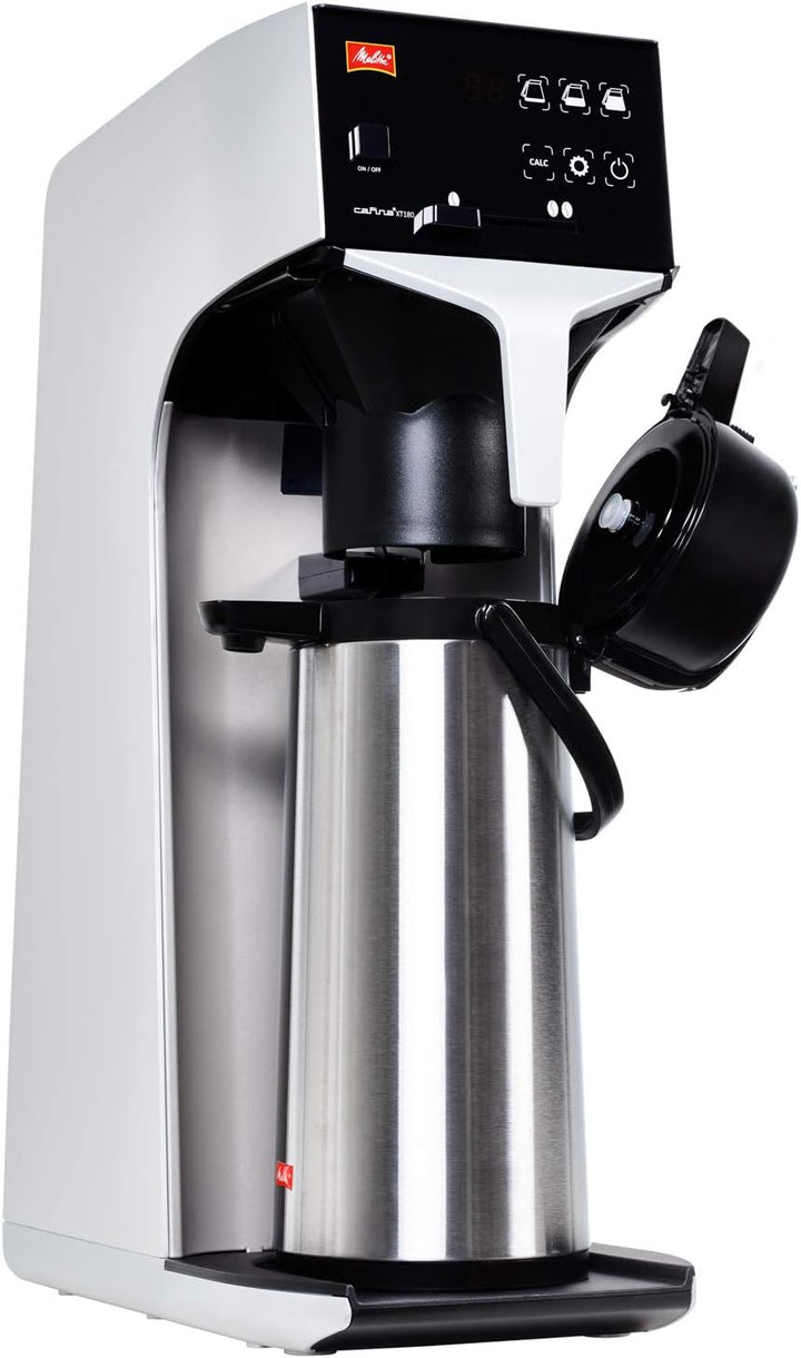 Melitta Pump-Isolierkanne, 2,2 l, ca. 18 Tassen, Edelstahlkolben, Edelstahl, Silber/Schwarz 2,2 l Ed