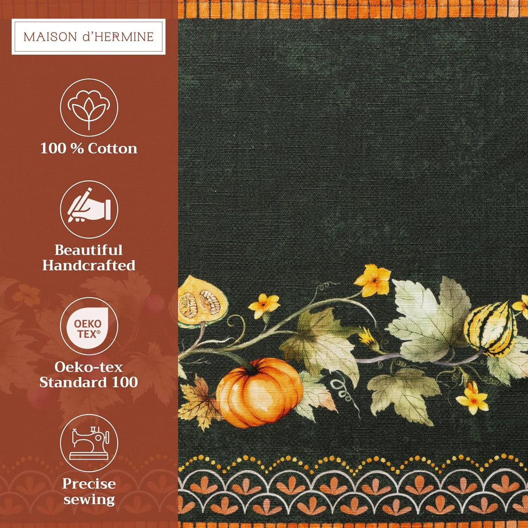 Maison d' Hermine Tischset, 100% Baumwolle Set mit 4, dekorative Oster-Tischsets, waschbare Stoff-Ti