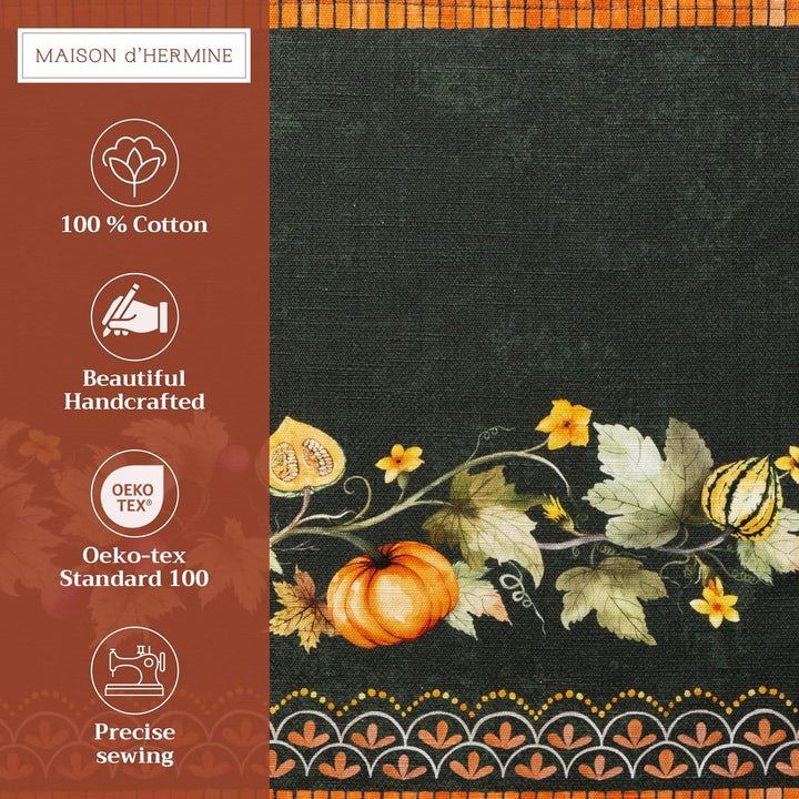 Maison d' Hermine Tischset, 100% Baumwolle Set mit 4, dekorative Oster-Tischsets, waschbare Stoff-Ti