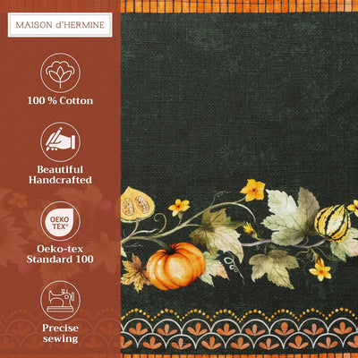 Maison d' Hermine Tischset, 100% Baumwolle Set mit 4, dekorative Oster-Tischsets, waschbare Stoff-Ti