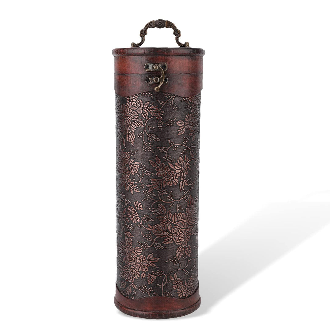Vintage Hölzerne Weinkiste, Hölzerne Einzelne Weinflasche Geschenk-Box Mit Griff Einzelne Flasche Ho