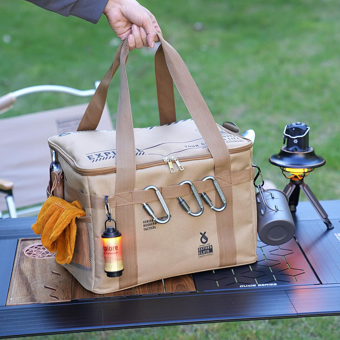 Picknick-Organizer-Tasche - wasserdichte Aufbewahrungstasche mit grosser Kapazität, Faltbarer Organi