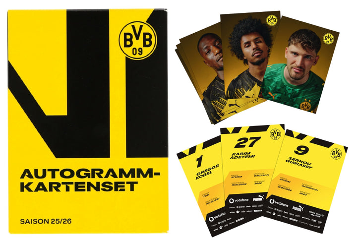 Borussia Dortmund BVB 09 BVB Autogrammkartenset -