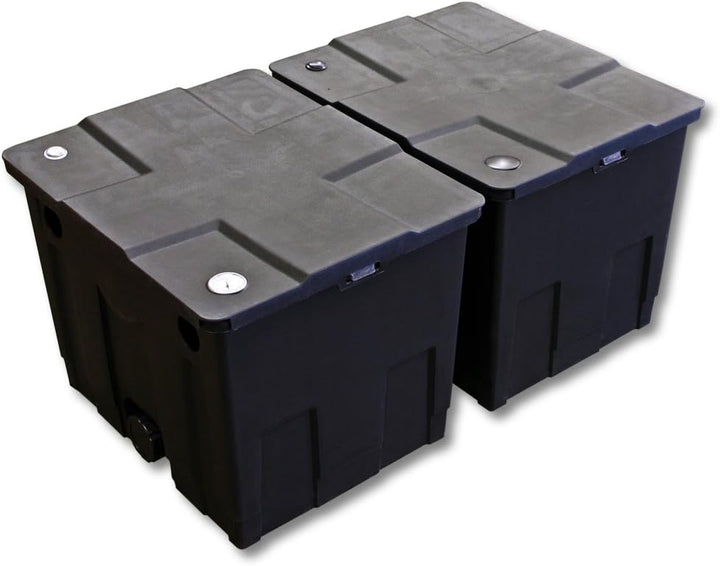 SunSun Filter Set 60000l Teich mit 18W Teichklärer, 40W ECO Pumpe 25m Schlauch Skimmer Springbrunnen