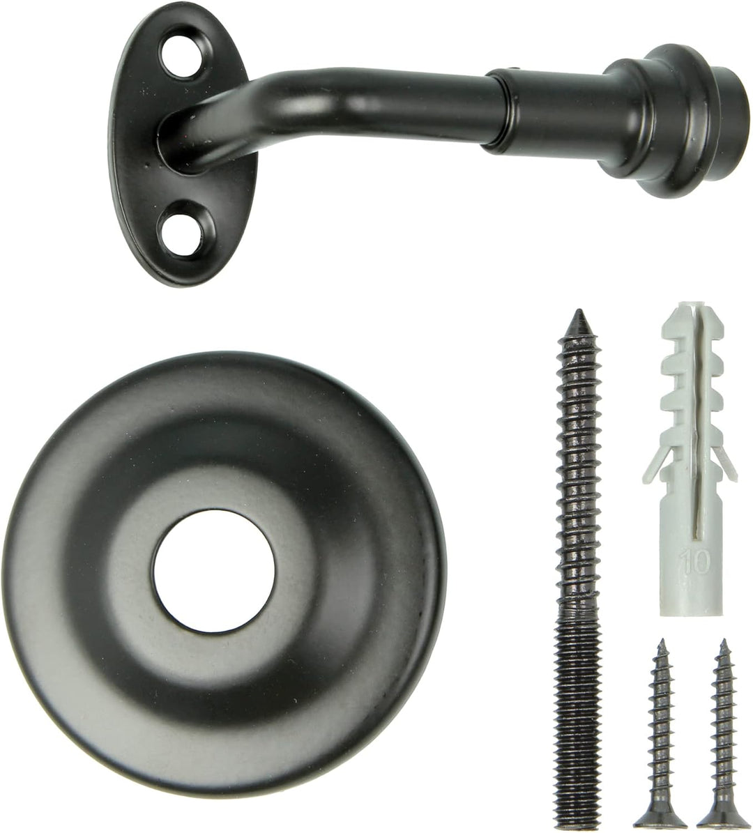 AMIG - Halterung für Geländer, Handlauf für Treppen, widerstandsfähig und robust, Wandmontage, Stahl