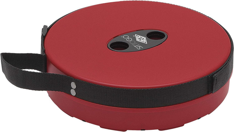 SITTOGO by WEDO 212402 TÜV und GS geprüfter Teleskop-Hocker, Kunststoff, Rot, 25.5 cm, 130 kg Tragkr