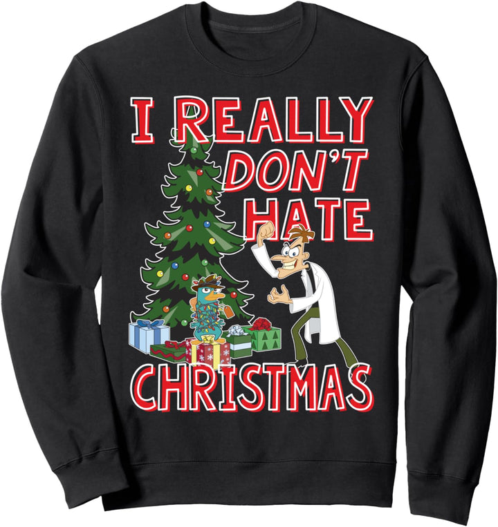 Disney Phineas und Ferb Doof Ich hasse Weihnachten wirklich nicht Sweatshirt