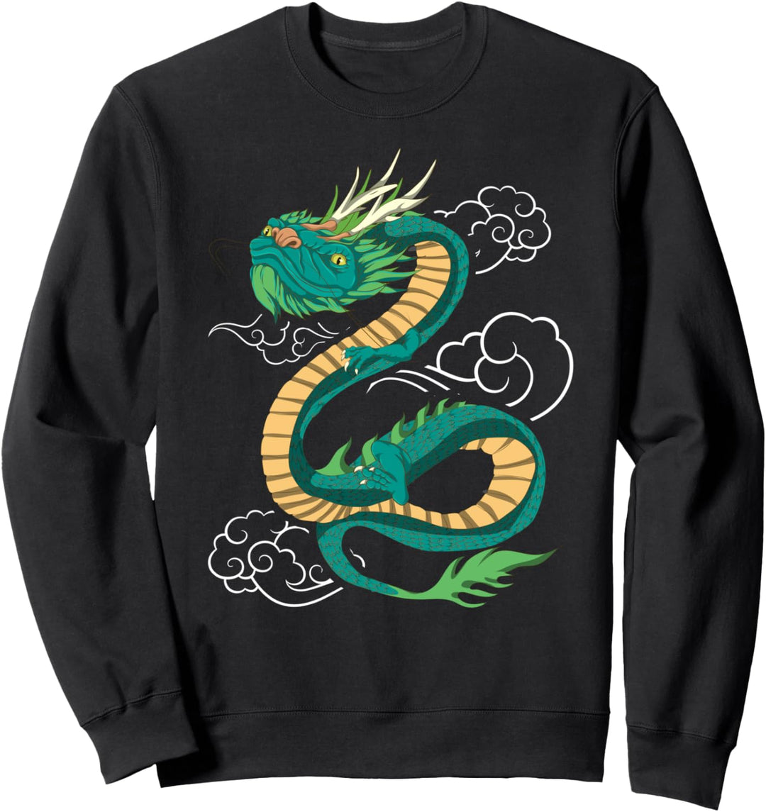 Mythologie Fantasy Tier Asien Kreatur Chinesischer Drache Sweatshirt
