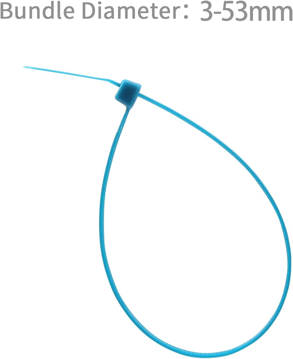 XINGO 1000 Stück Kabelbinder Blau, 200mm x 2,5mm, 8,1 kg Zugfestigkeit, kleine Grösse, UV Beständig