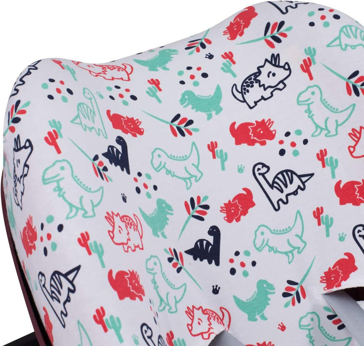 JYOKO KIDS Baumwollbezug für Autositz kompatibel mit Pebble Maxi Cosi, Bebe Confort (Dino Party), Di