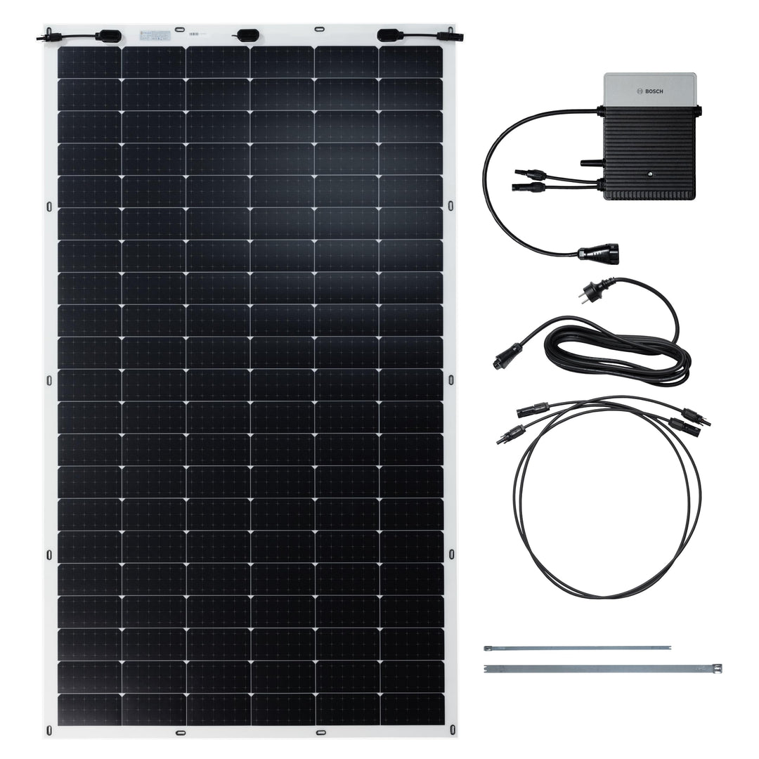 Bosch Solar 4000 P - 300 Watt Modulleistung Balkonkraftwerk mit Plug-and-Play - Ultraleichtes (, 300