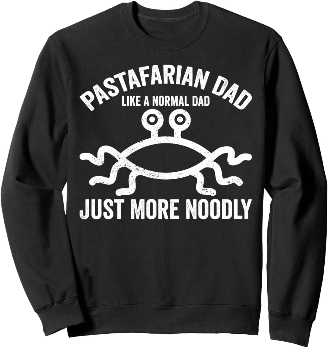 Pastafarian Papa fliegendes Spaghettimonster Sweatshirt
