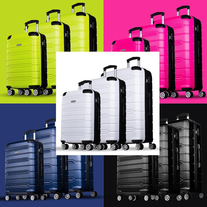 NOWI Hartschalenkoffer XL Gross - 96L Volumen - 8 Rollen 360° Drehbar - Leichter ABS Trolley mit Zah