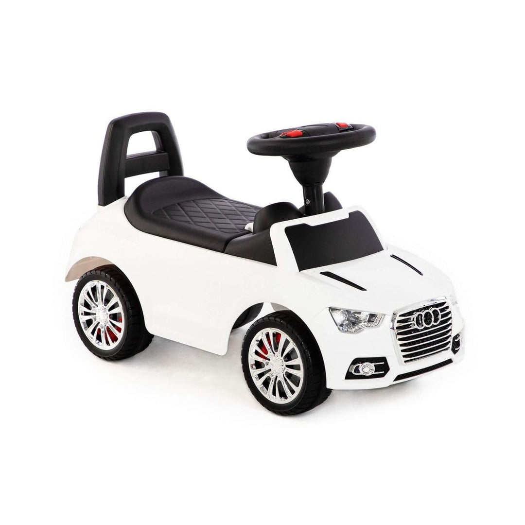 Polesie Rutscher Supercar No2 Weiss, geeignet ab 1 Jahr I Modernes Design I Soundmodul I Aufbewahrun