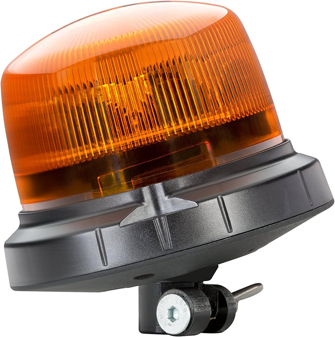 Hella 2XD 013 979-011 LED-Blitz-Kennleuchte - RotaLED Compact - 12/24V - gelb - Rohrstutzen, flexibe