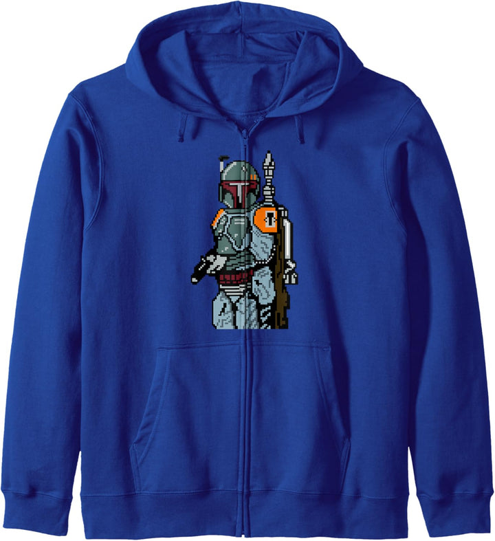 Star Wars 8-bit Pixel Boba Fett Bounty Hunter Kapuzenjacke