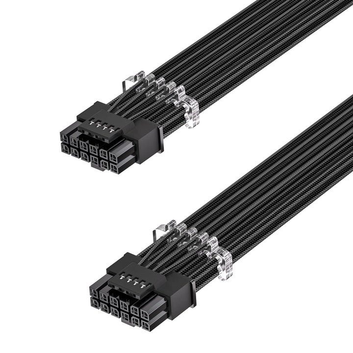 Fasgear PCI-e Gen 5.0 12VHPWRStromkabel–70cm 16Pin (12+4 Pin) 12VHPWR Stecker auf Stecker ummantelte