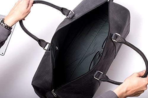 HOLZRICHTER Berlin No 8-2 (L) - Premium Weekender Reisetasche, Sporttasche & Handgepäck aus Leder -