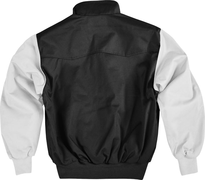 Original GearUp® Harrington Jacke English Style in 12 verschiedenen Designs wählbar L Schwarz-Weiss,