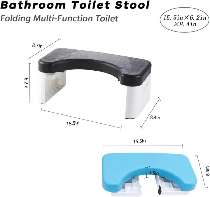 Badezimmer-Toilette, Kniebeugen-Toilette, abnehmbares multifunktionales Sitztablett, tragbare Stufe