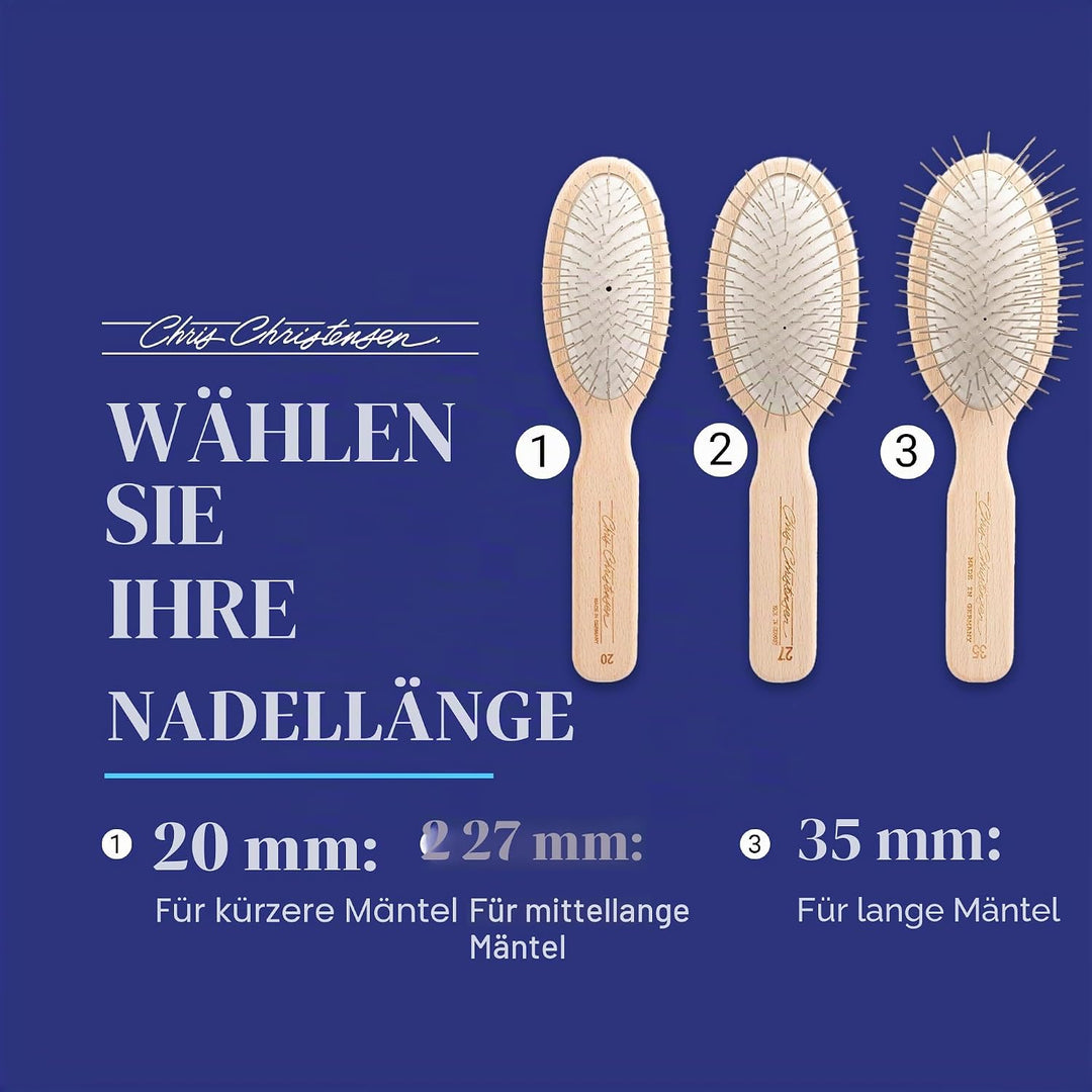 Chris Christensen Oval Pin Brush Original for Pets 20mm braun 20mm, braun 20mm