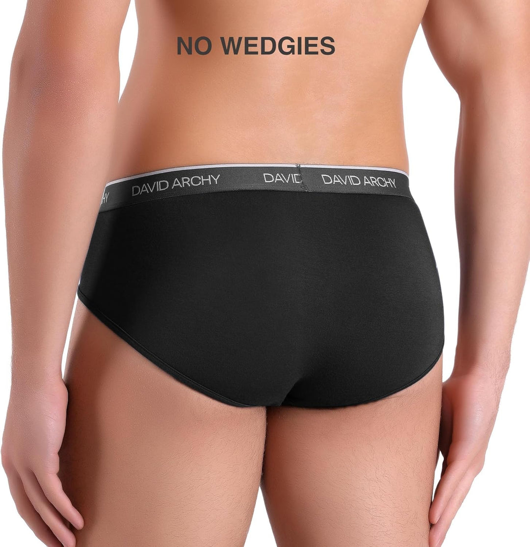 DAVID ARCHY 4/7er Pack Herren Slip Männer Slips Stretcken Unterwäsche Weich Ohne Etikett S A:7 Farbe