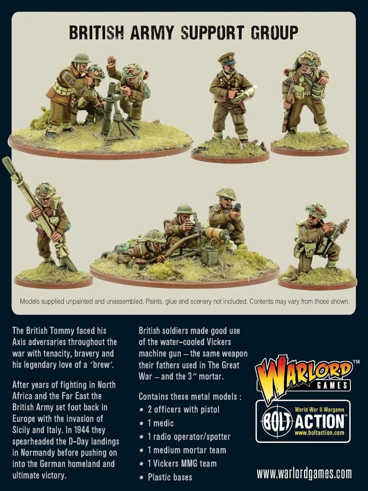 Bolt Action WW2 - British Army Support Group