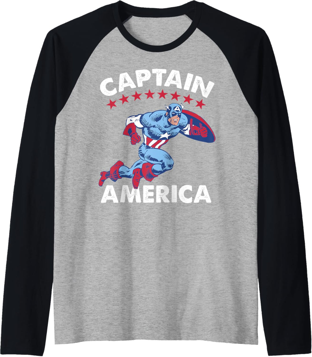 Marvel Captain America Action Pose Raglan