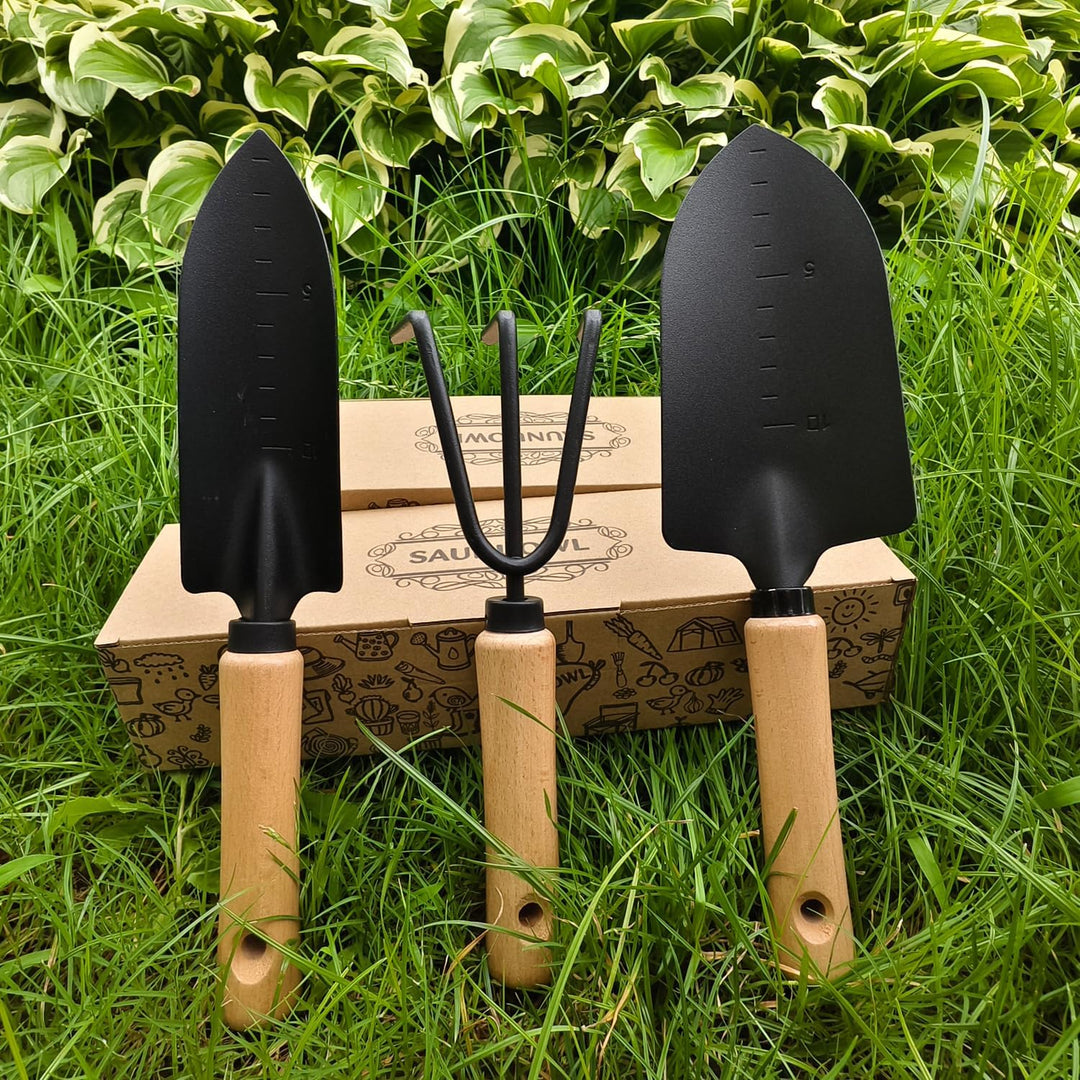 Gartenwerkzeug-Set-Gartenkelle,Gardening Tools Set-Garden Trowel,3 Pcs Gartengeräte-Set Werkzeuge Ge