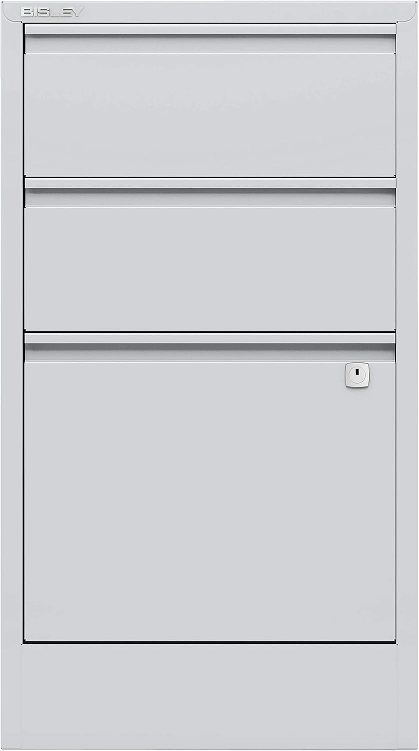 Bisley Home Filer, 2 Universal-, 1 HR-Schublade, Metall, 645 Lichtgrau, 40 x 41.3 x 67.2 cm, 645 Lic