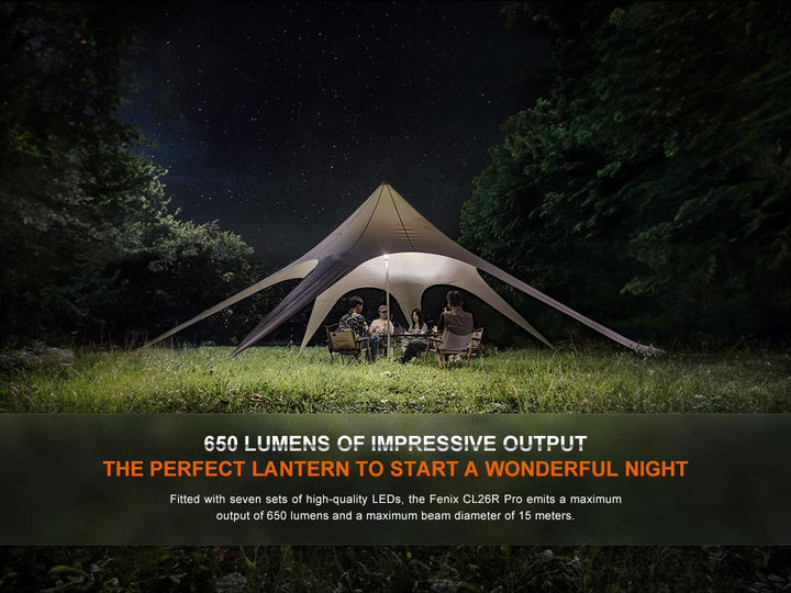 FENIX CL26R Pro LED Campingleuchte mit USB Anschluss White Marble