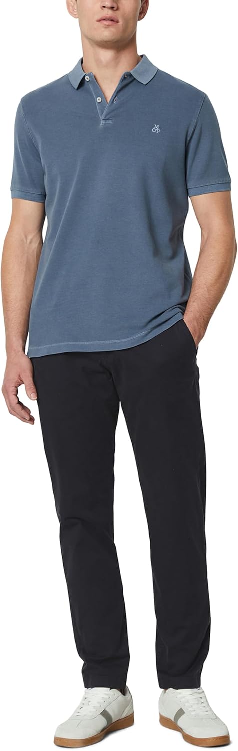 Marc O'Polo Herren Polohemd S Blau, S Blau