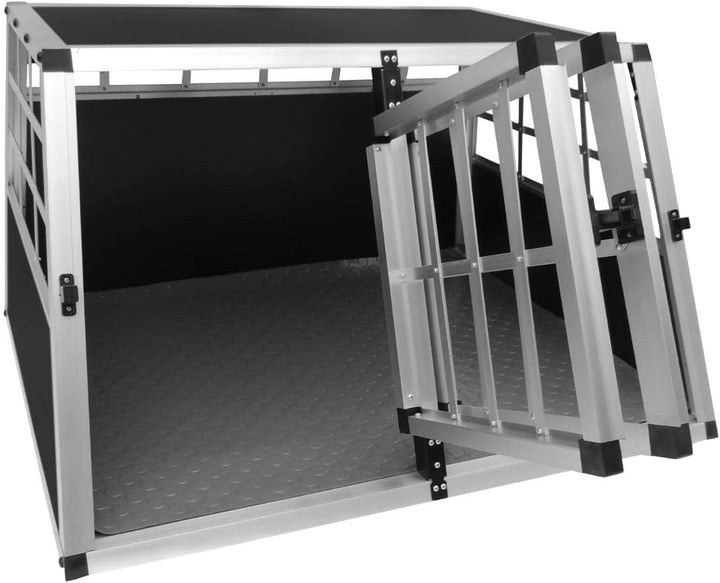 Auto Hundetransportbox kleine Doppelbox Hundebox Transportbox Gitterbox Fahrzeugbox Kofferraumbox Ka