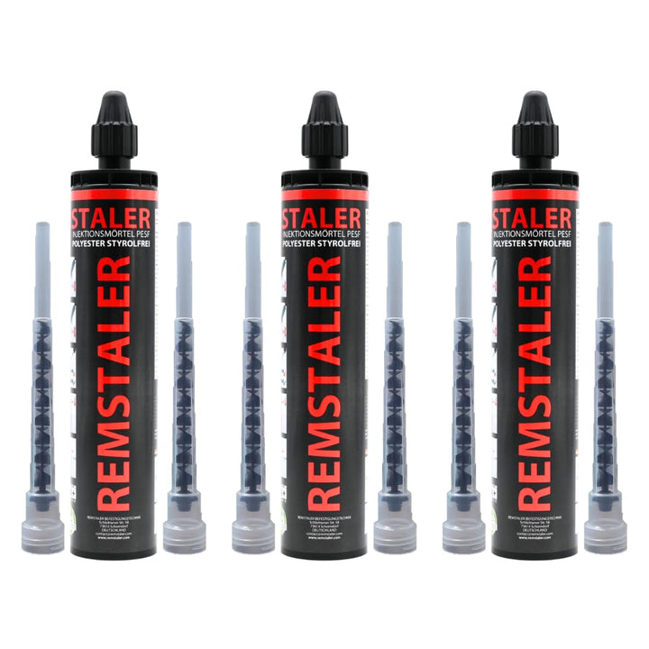 3x Remstaler VERBUNDMÖRTEL 300ml | -HÖCHSTE QUALITÄT- made in GERMANY | Injektionsmörtel | Montagemö