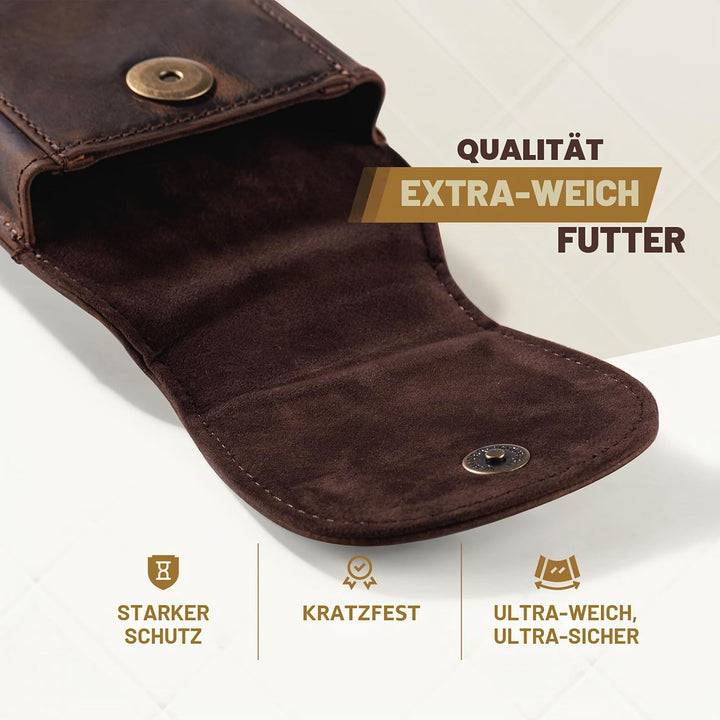 Hengwin Leder Handy Holster Fall Taille Gürtel Tasche für iPhone 17 Pro Max/16Plus iPhone 16 15 14 1