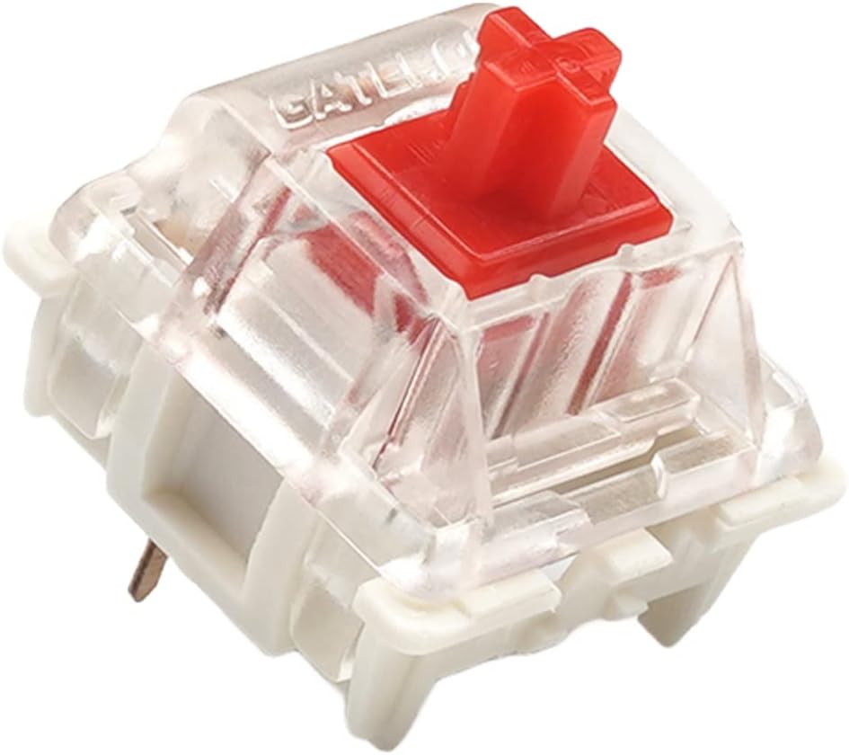 Packung mit Gateron ks-9 Tastenschaltern für Mechanische Tastaturen | Platte Montiert (Gateron Silen