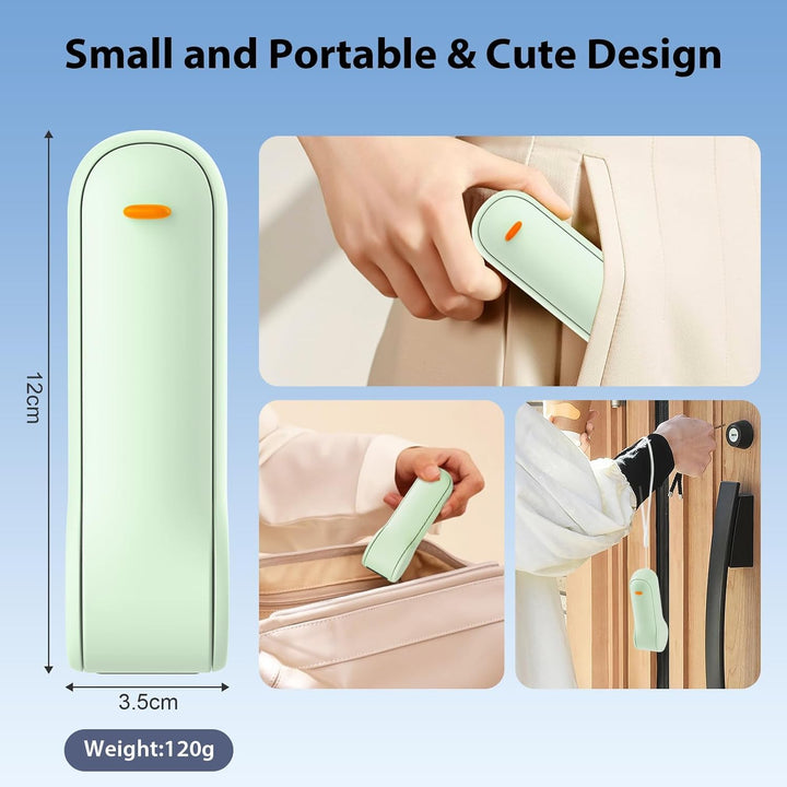 JATEKA Handventilator, Mini Ventilator mit 2500 mAh Powerbank USB Akku Aufladbar, Batteriebetrieben