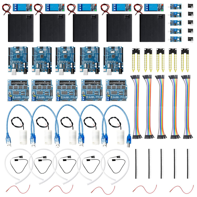 AZDelivery 5x Pflanzen-Bewässerung-Set V 5.0 SENSOR Automatisches Bewässerungsmodul DIY-Bausatz Bode