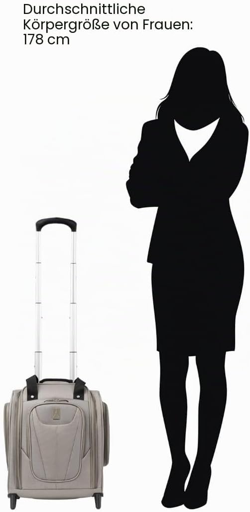 Travelpro Luggage Maxlite 5 Rolling Untersitztasche Kompakte Handgepäcktasche, champagnerfarben, 15-