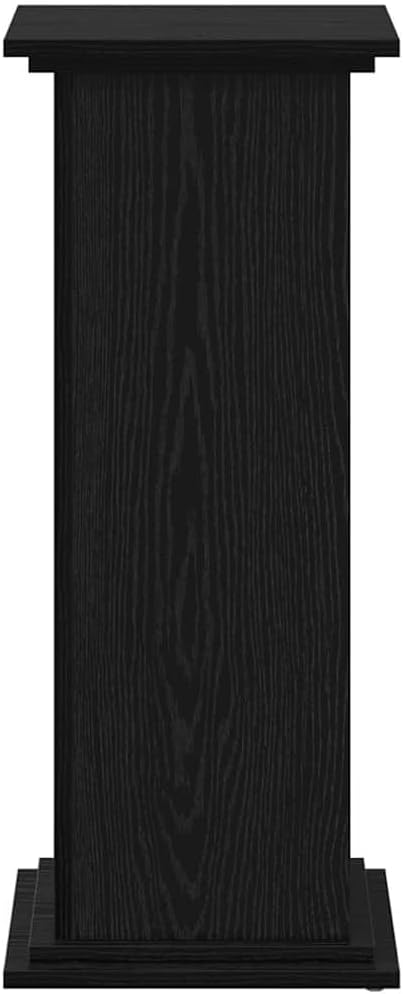 vidaXL Pflanzenständer Schwarz Eichen-Optik 33 x 33 x 80 cm, Schwarz Eichen-Optik 33 x 33 x 80 cm