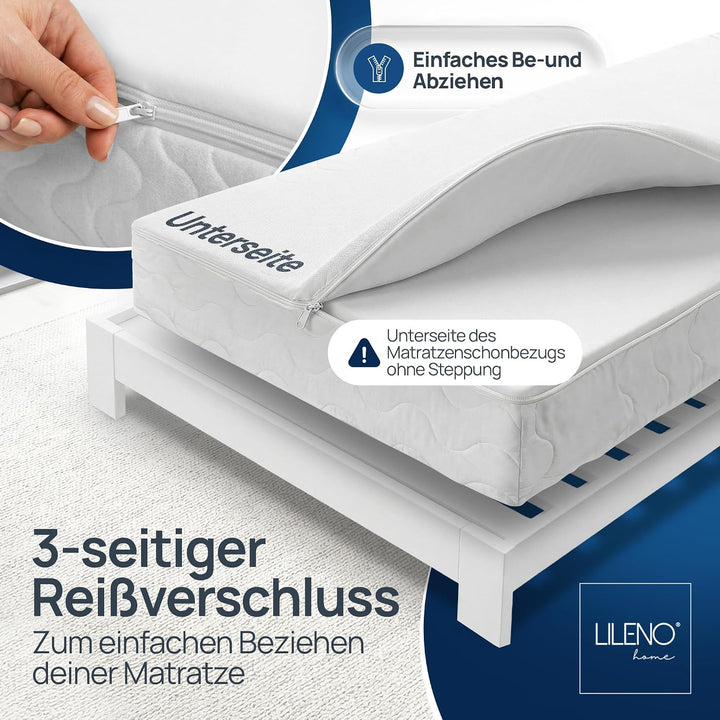 LILENO HOME Kinderbett Matratzenbezug 70x140 cm mit Reissverschluss - MATRATZE Nicht ENTHALTEN - was