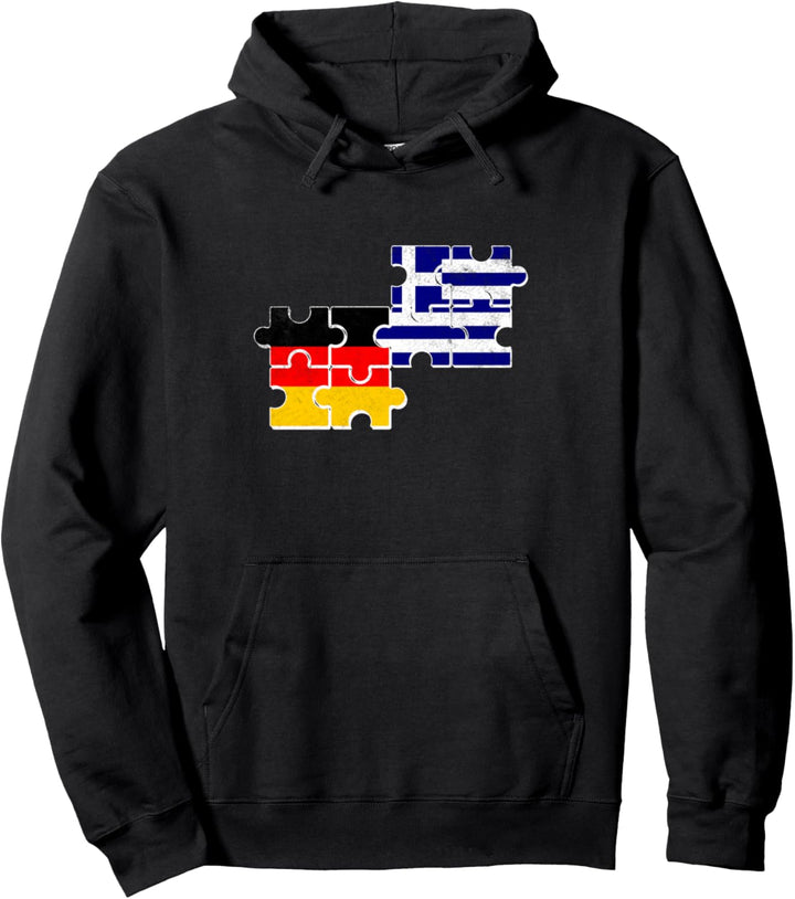 Griechenland Deutschland Flagge Deutsch Grieche Pullover Hoodie